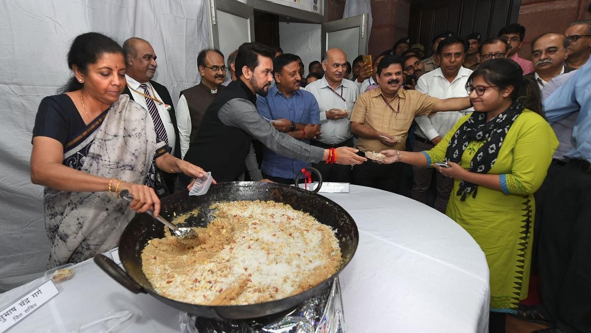 Budget document printing begins with 'Halwa' ceremony