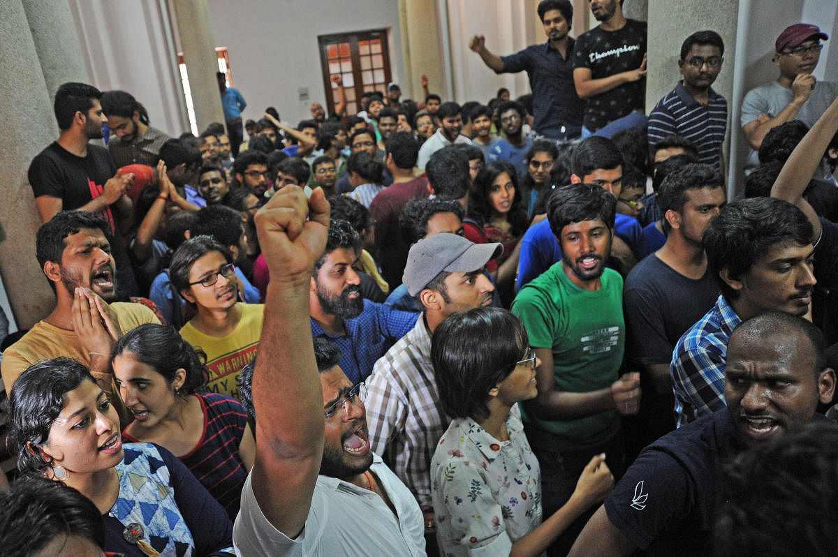 IISc students protest lack of safety measures
