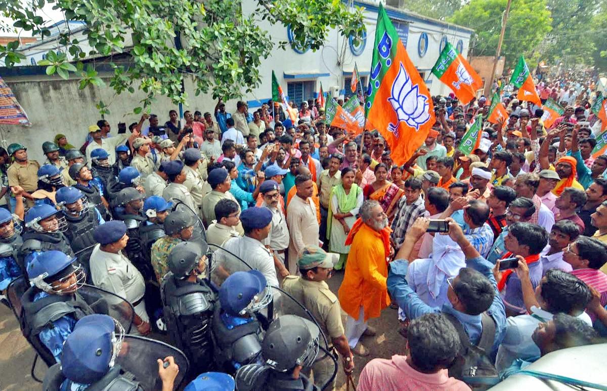 BJP alleges worker killed for chanting 'Jai Shri Ram'