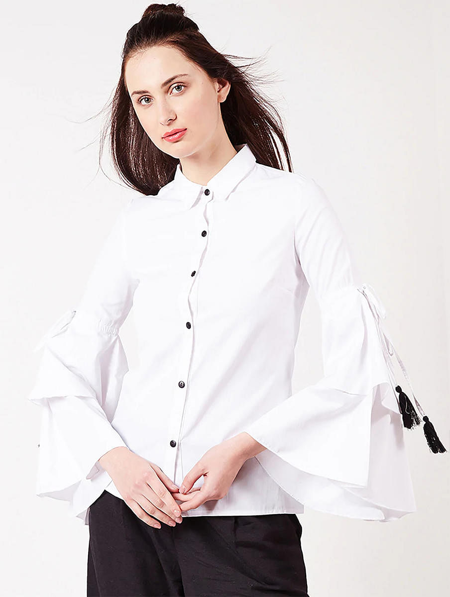 Make a statement with a white shirt