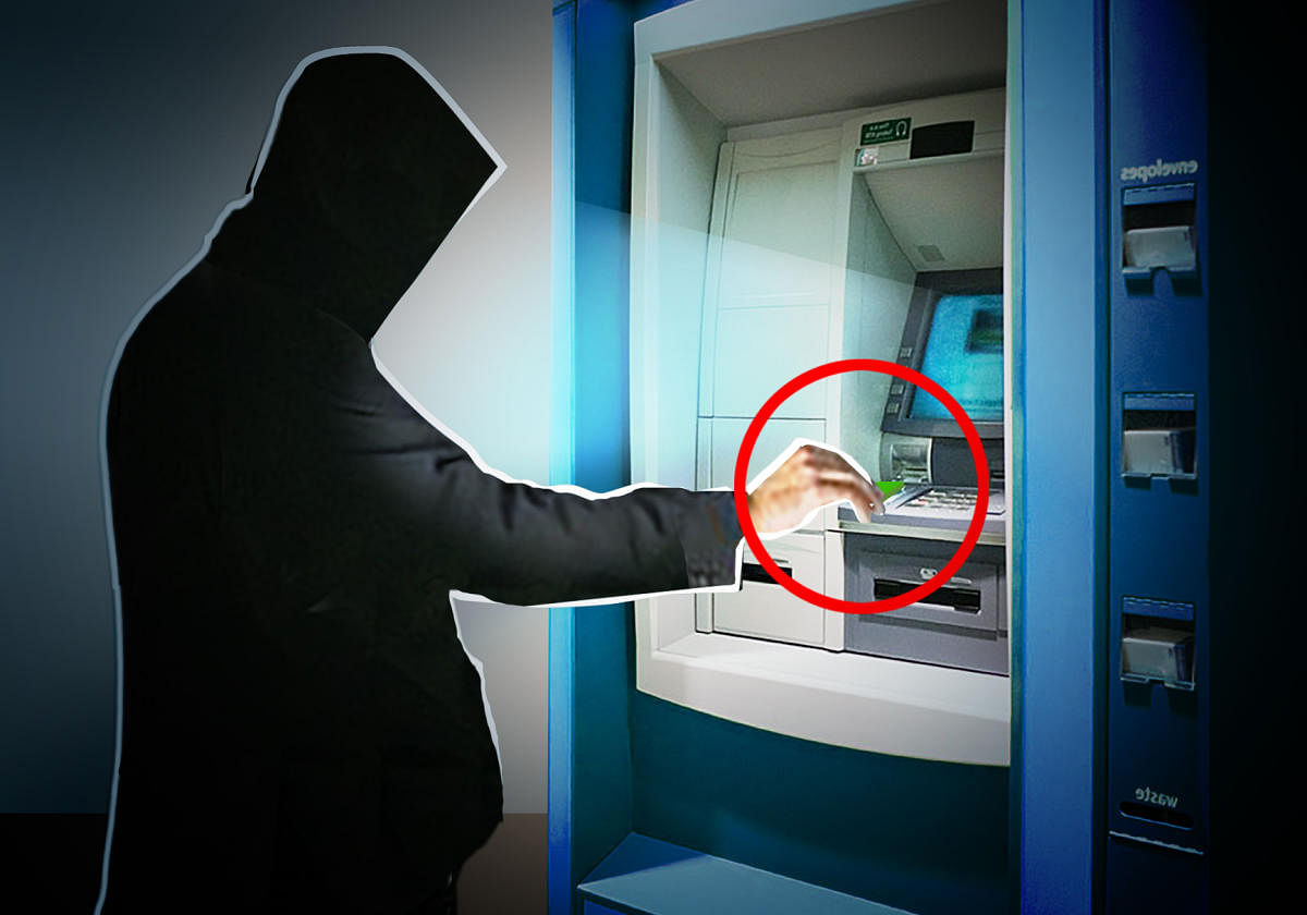 Two people lose money using ATM with skimmer device