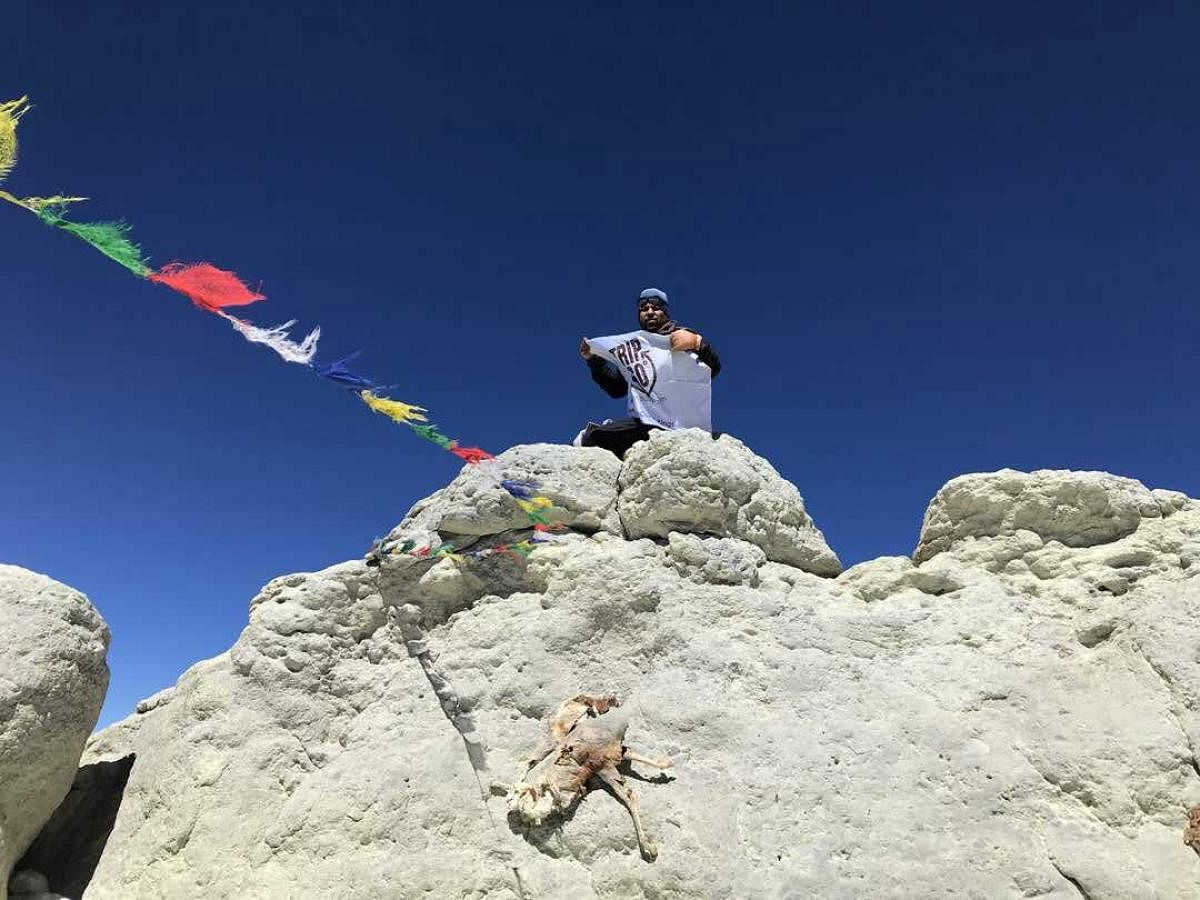 Mountaineer Satyarup scales Mount Damavand in Iran