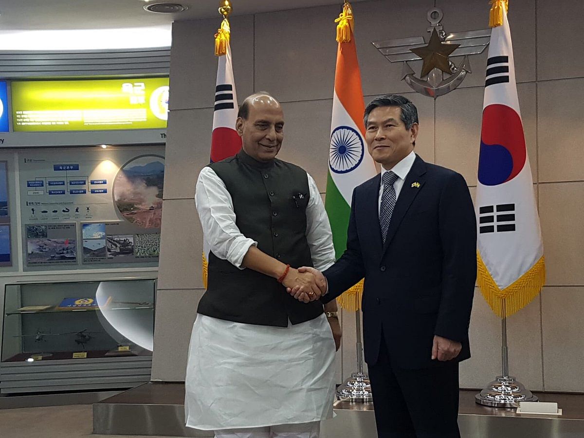 Rajnath holds talks with South Korean counterpart