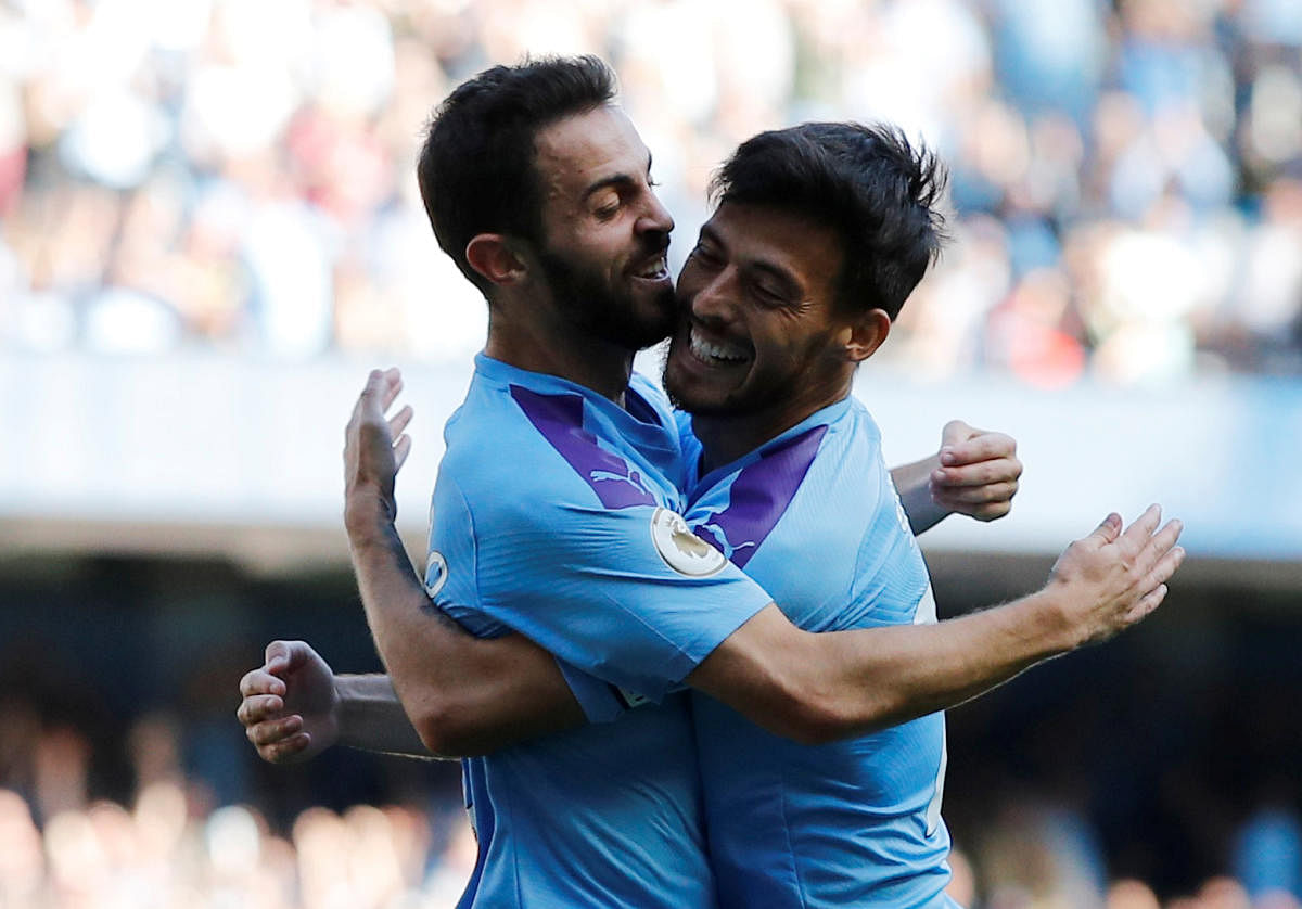 Bernardo Silva gets hat-trick as City thrash Watford