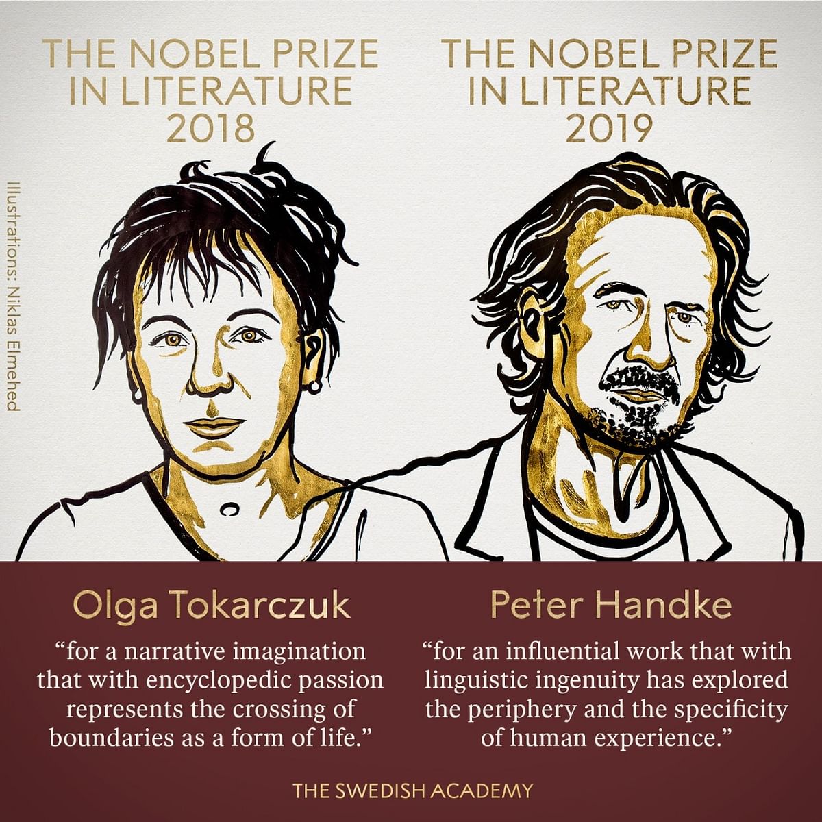 Olga Tokarczuk, Peter Handke win Literature Nobels