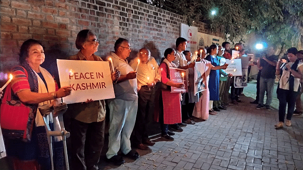 Candlelight vigil in Ahmedabad in support of Kashmiris
