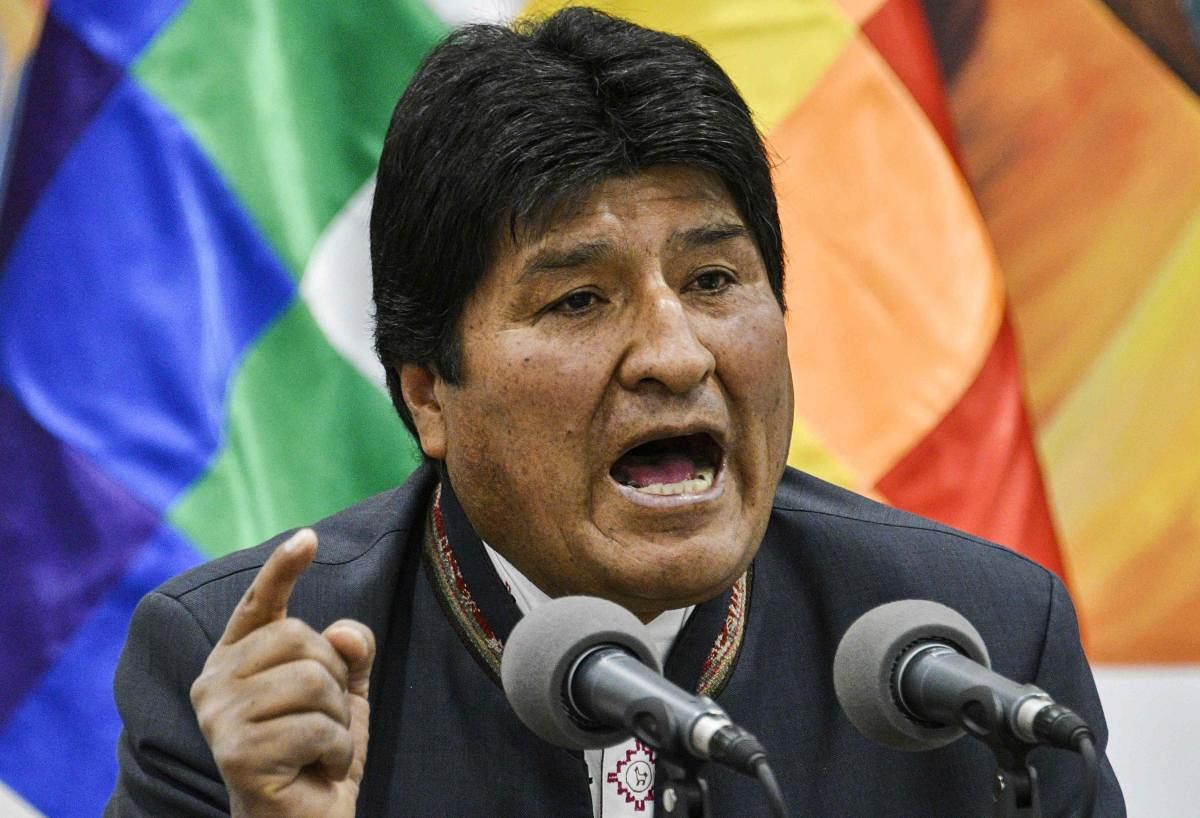 Bolivia's Morales claims victory in disputed election