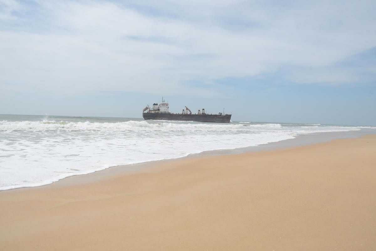 Dredger beached near Surathkal to prevent problems