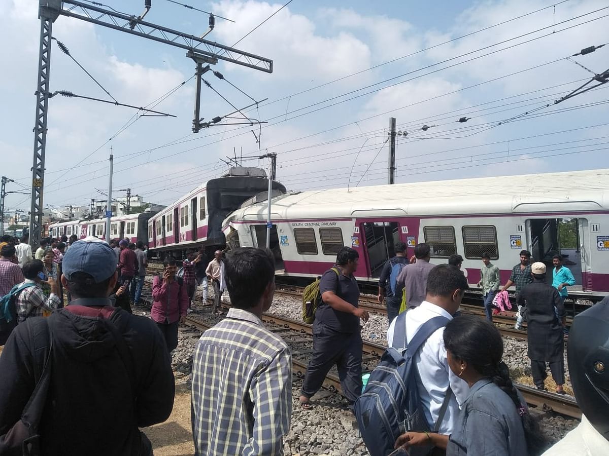 Local hits intercity train in Hyderabad, 16 injured
