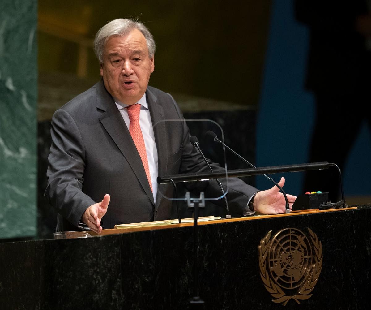 UN chief asks countries to not give up on climate fight