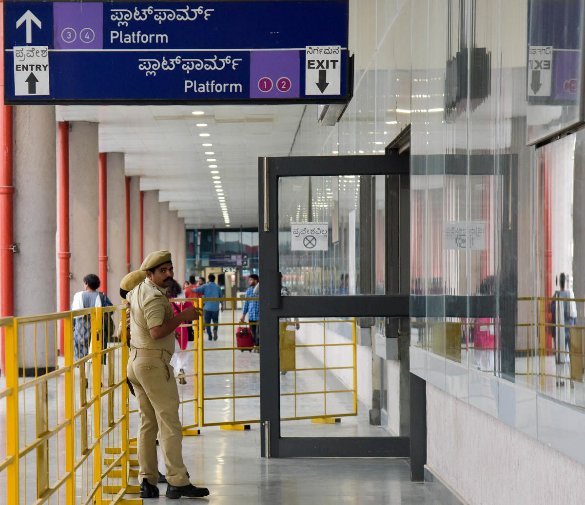 The tariff for Namma Metro increased by 20 paise per unit from Rs 5 to Rs 5.20. DH file photo