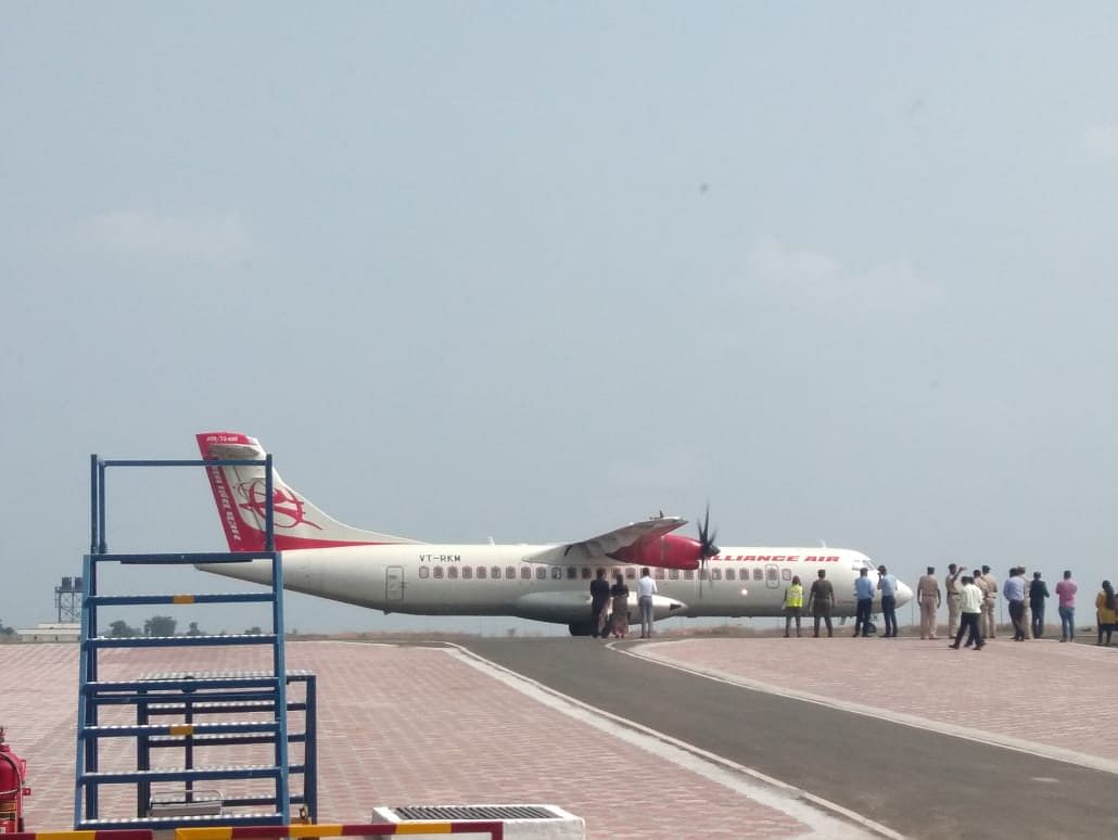 First Alliance Air flight lands in Kalaburagi