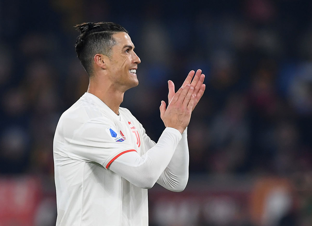 Ronaldo strikes again as Juventus go top with Roma win
