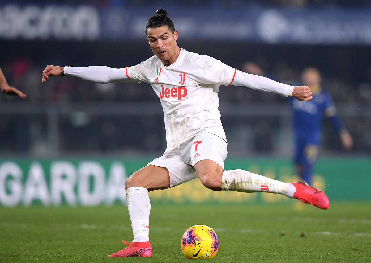Ronaldo sets scoring record but Juventus fall in Verona