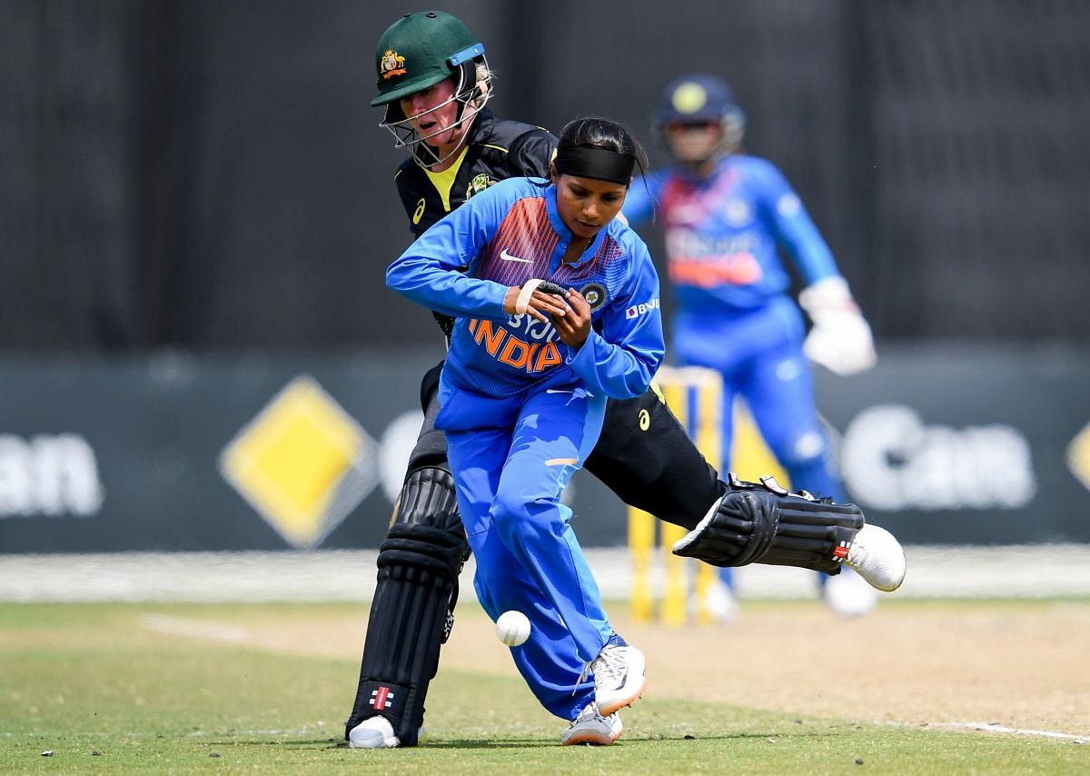 Australia manage 155/6 against India in women's T20 tri-series final