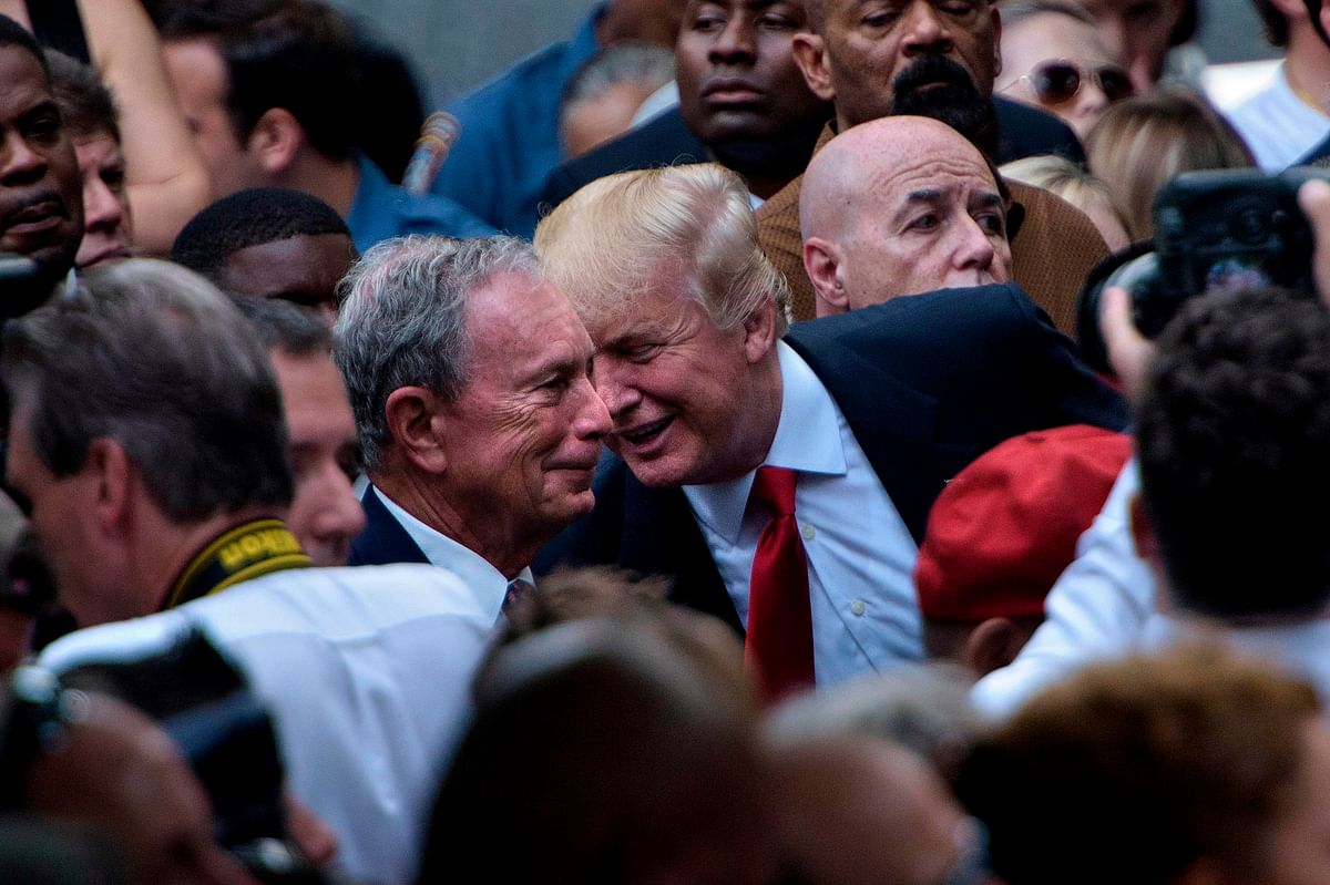 US President Donald Trump mocks 'Mini Mike' Bloomberg for his height, or lack thereof
