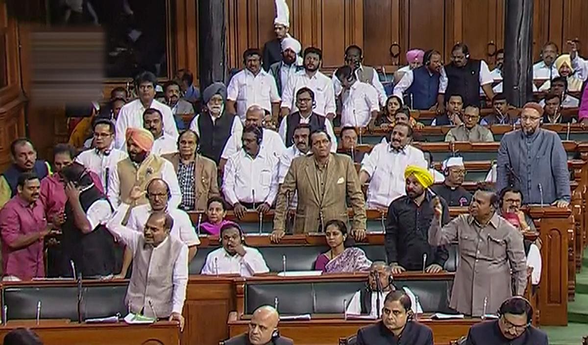 Lok Sabha adjourns after uproar over Rajasthan MP's remark on Gandhi family