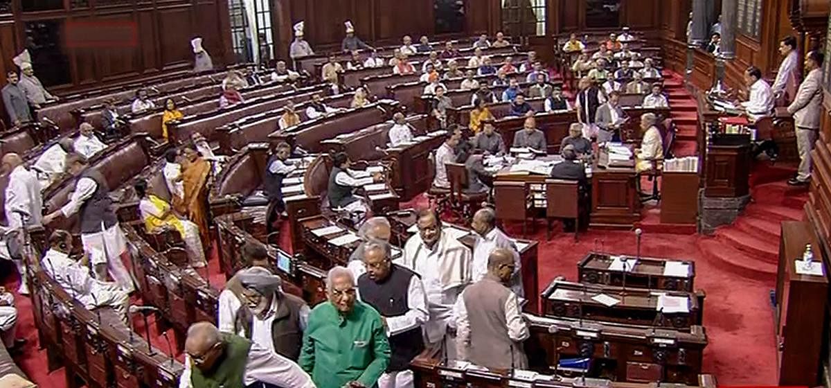 Rajya Sabha adjourned amid uproar over BJP MP's comment