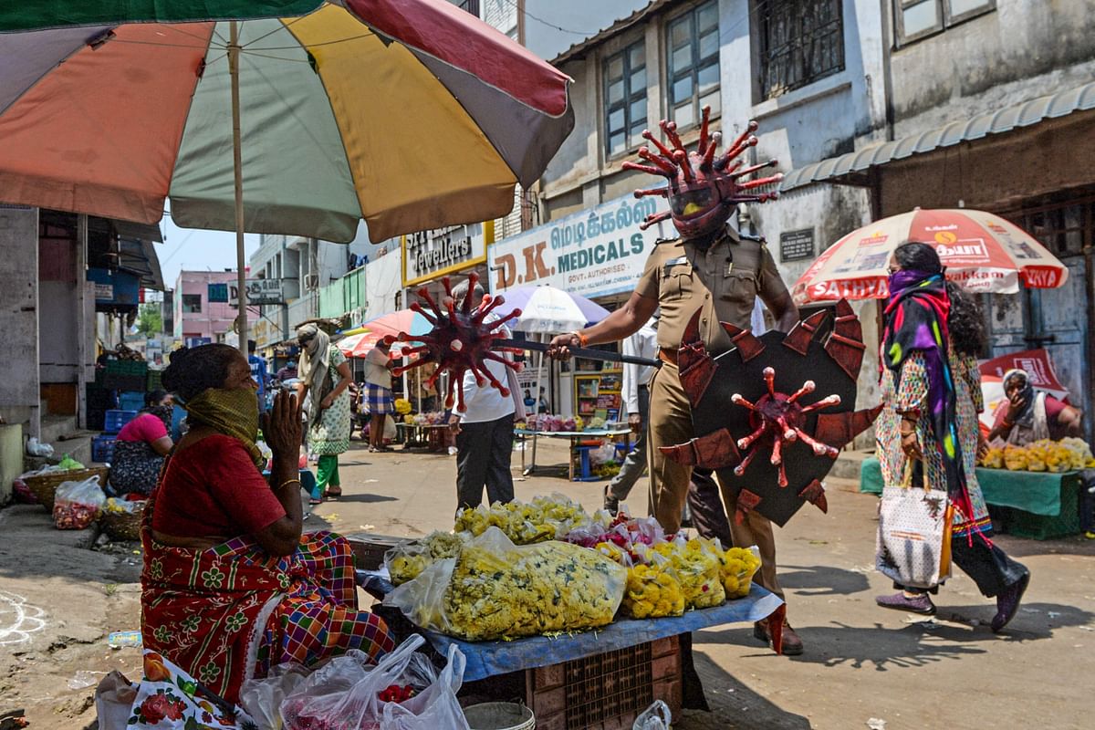 Coronavirus: Social distancing goes for a toss at Ramanagar cocoon market