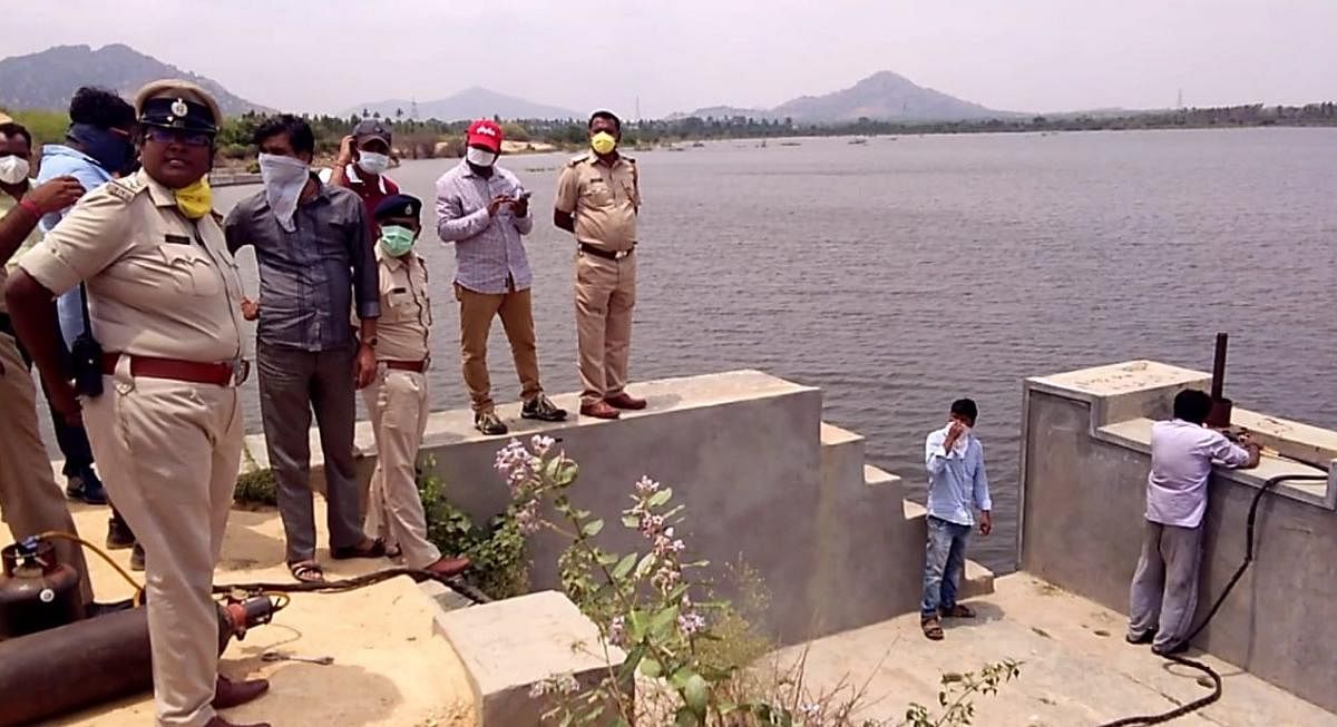 Karnataka: K C Valley project water flows to Jannaghatta tank