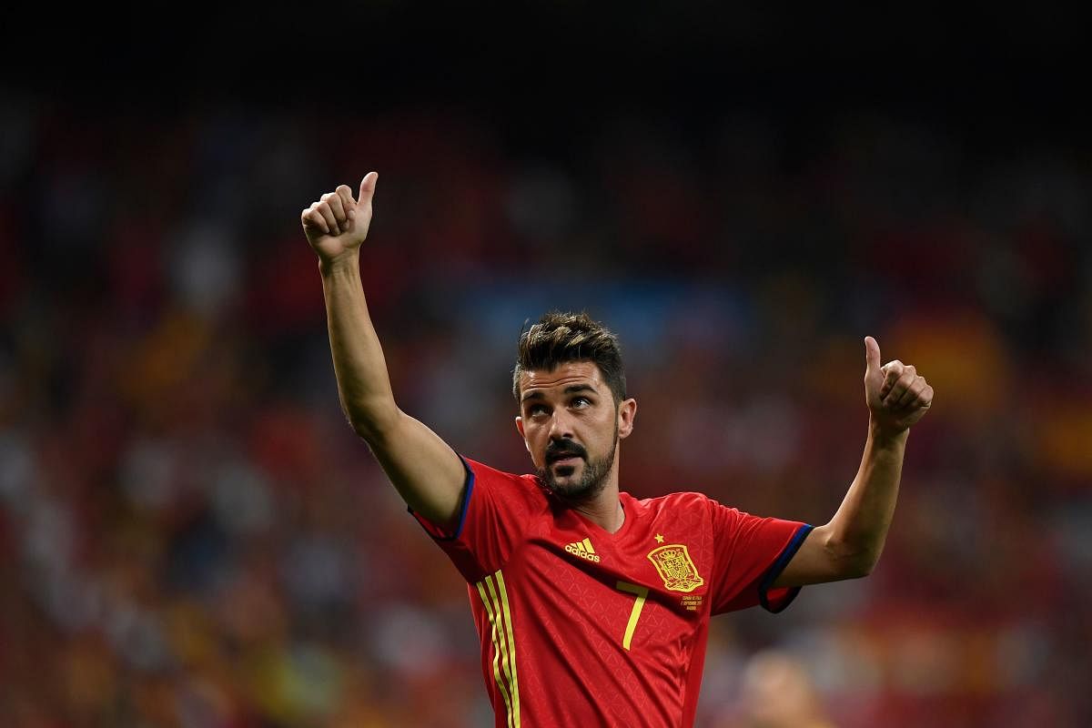 Spain's record scorer David Villa retires 