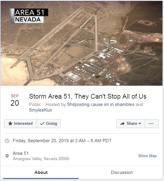 Area 51 raid event goes viral on Facebook