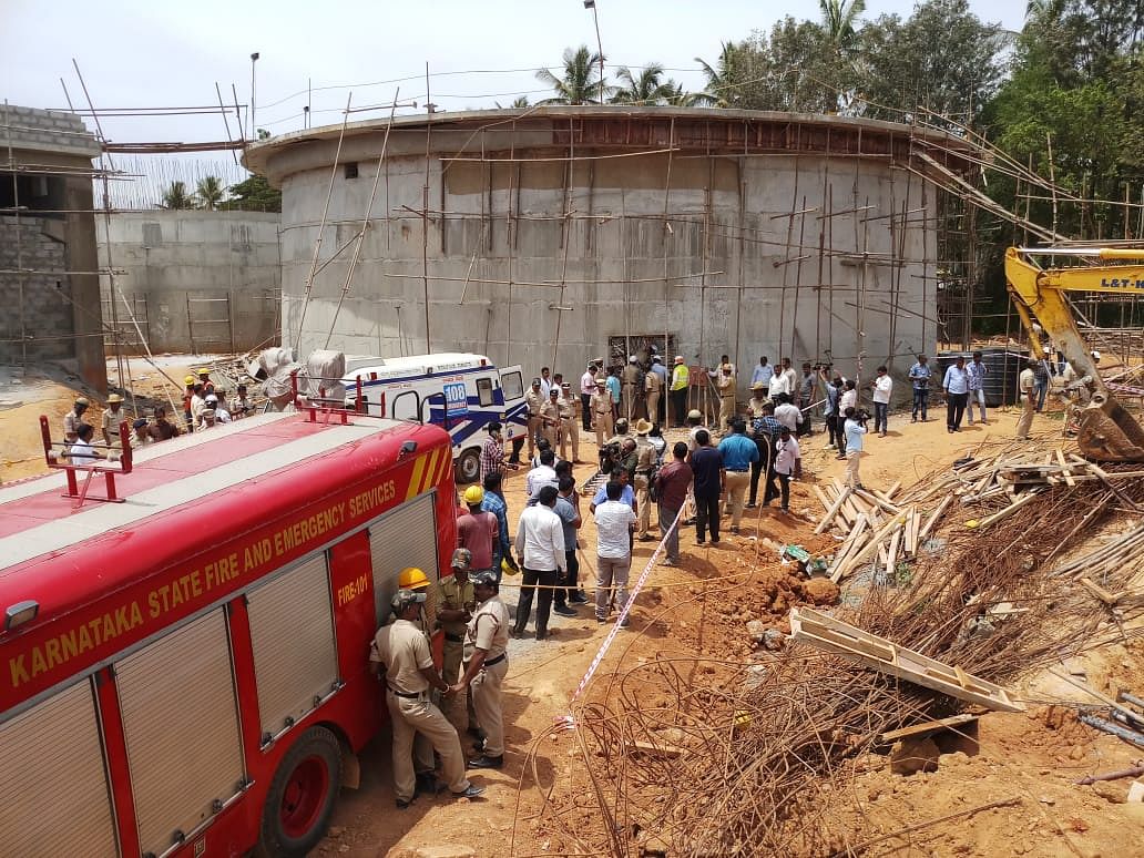 3 killed as under-construction water tank collapses