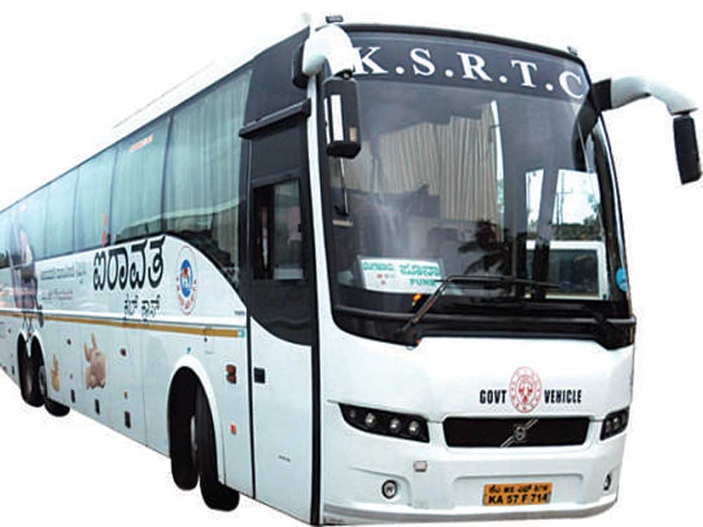 KSRTC Volvo bus service to Bengaluru