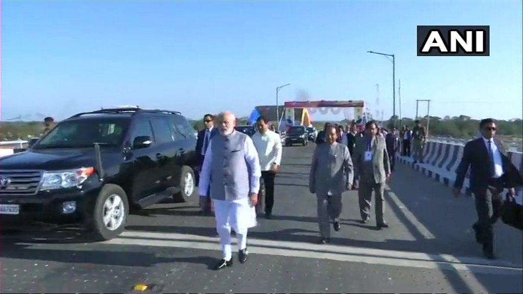 PM inaugurates country's longest bridge in Assam