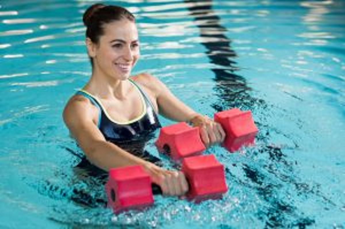 Try water workouts to burn calories