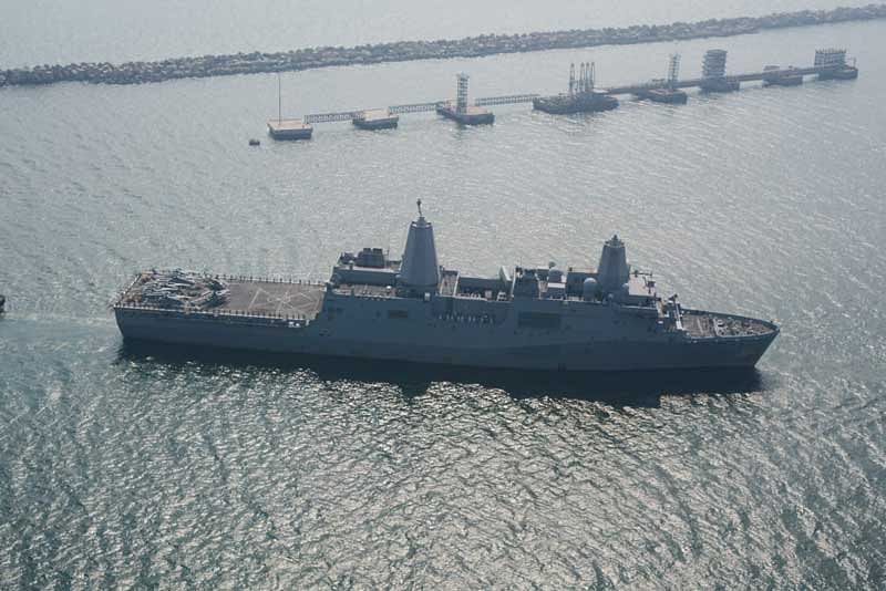 USS Anchorage on a four-day visit to Visakhapatnam