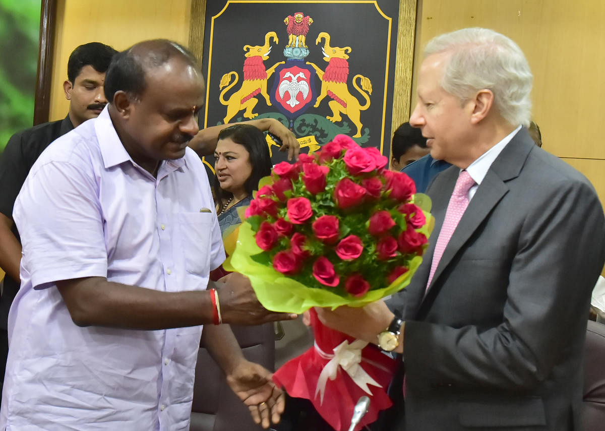 CM requests US envoy to open consulate in B'luru