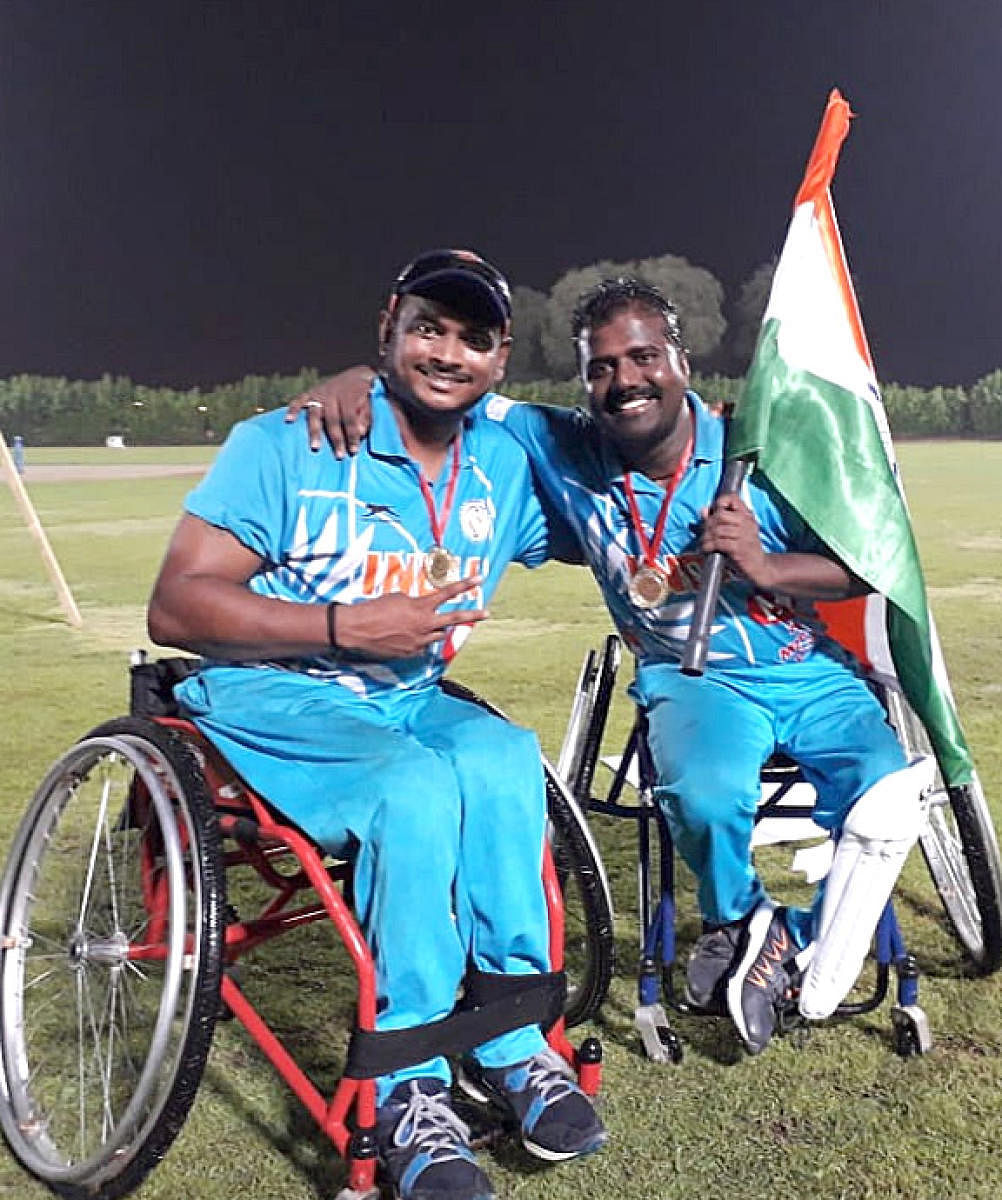 Two city cricketers part of wheelchair tourney victory