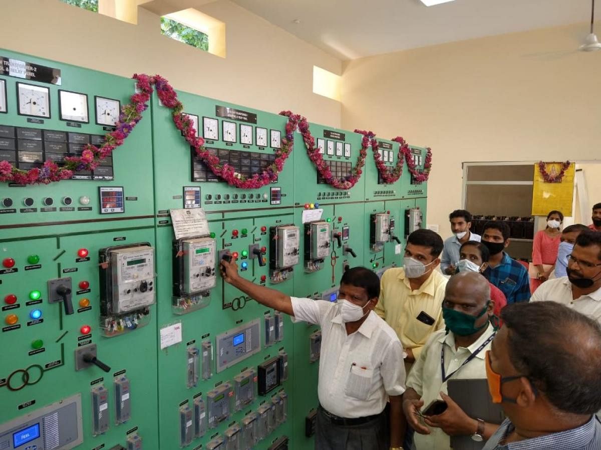 110 kv substation finally commissioned at Madavu