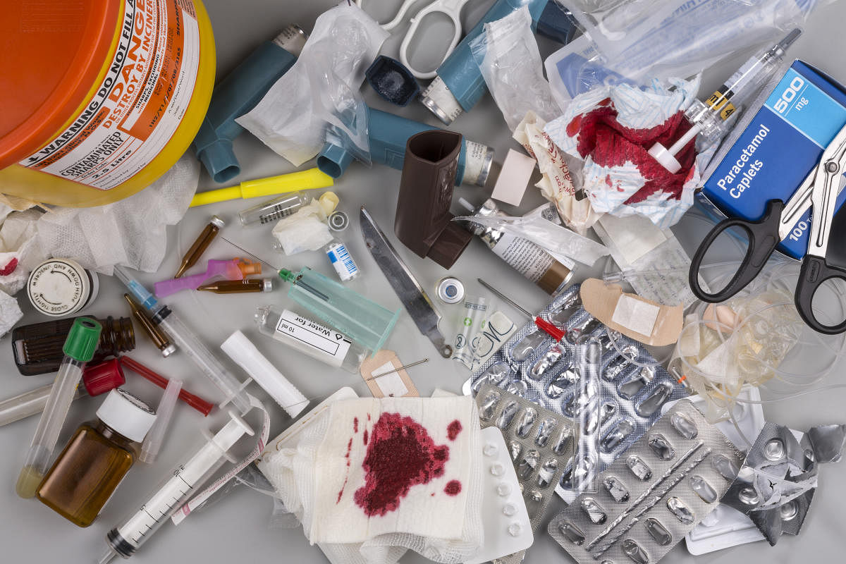 Secondary collection for household biomedical waste