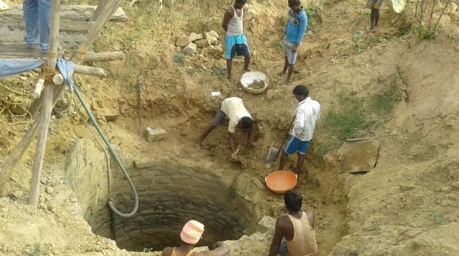 Nine human bodies found in a well shocks Telangana