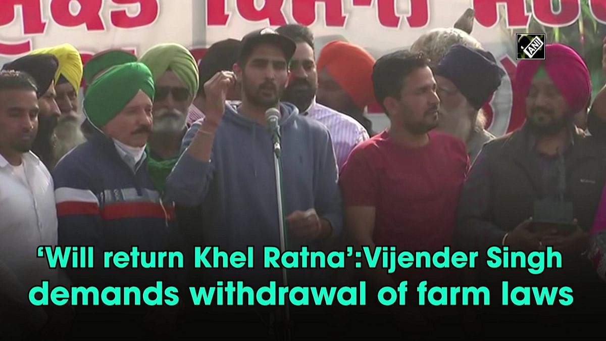 ‘Will return Khel Ratna’: Vijender Singh demands withdrawal of farm laws