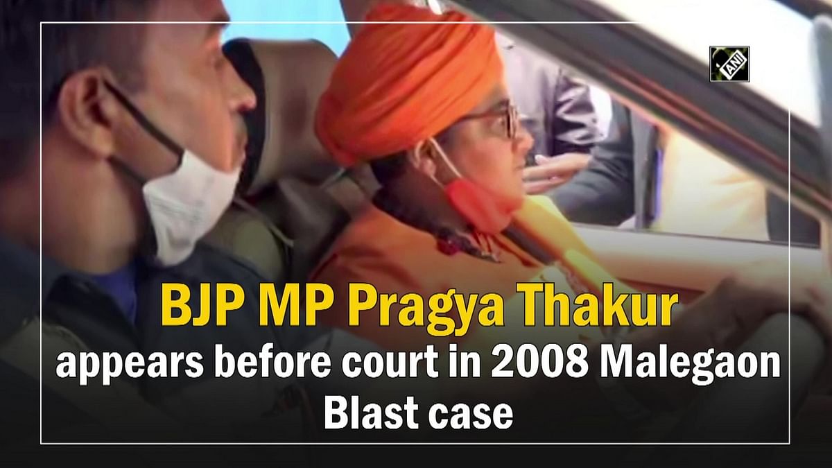 BJP MP Pragya Thakur appears before court in 2008 Malegaon Blast case