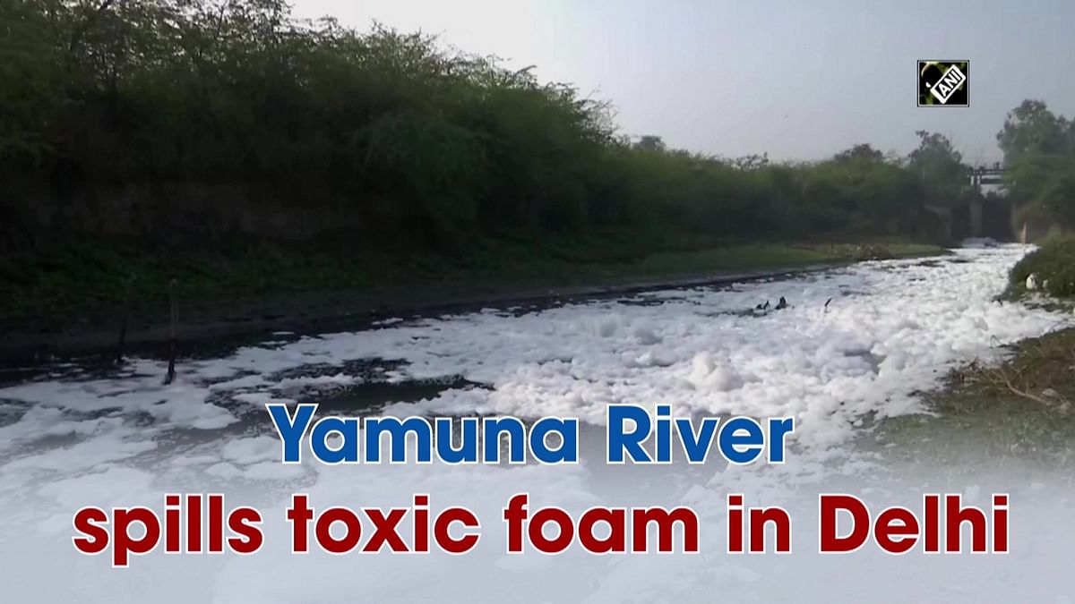 Yamuna River spills toxic foam in Delhi