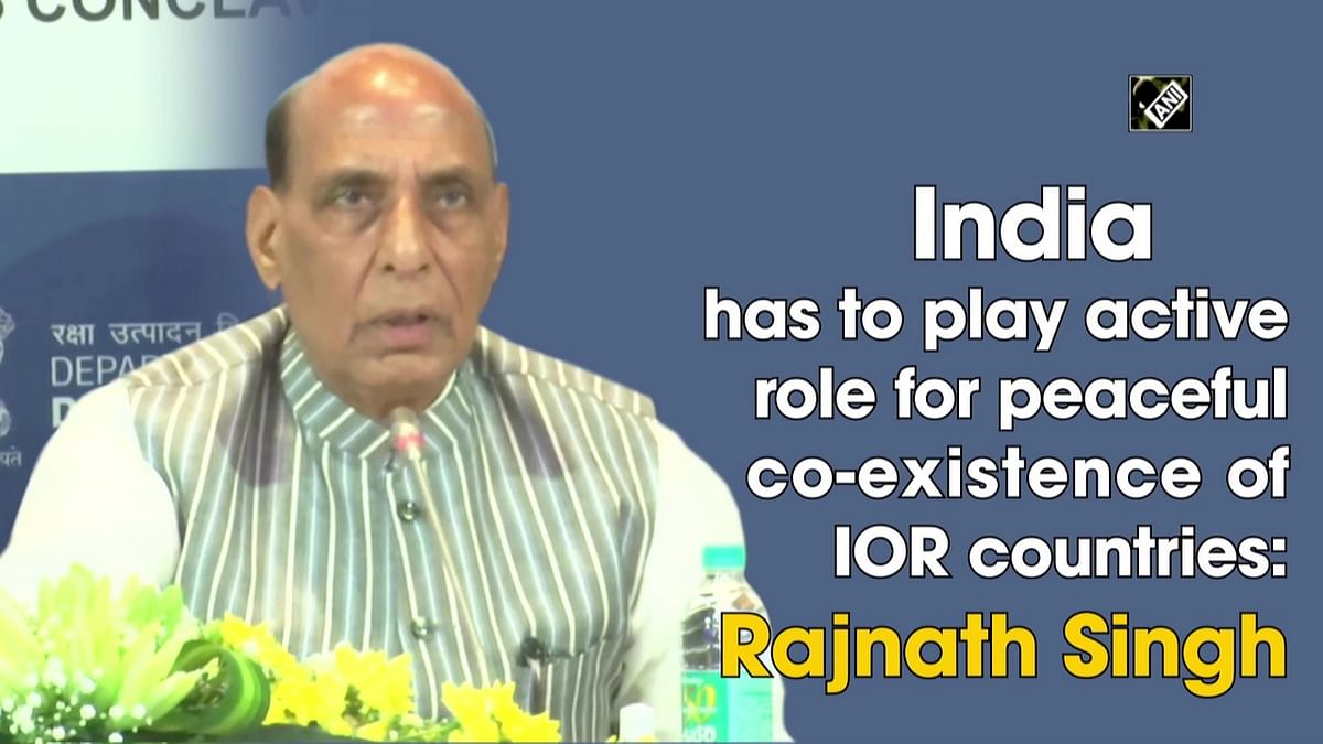 India has to play active role for peaceful co-existence of Indian Ocean Region countries: Rajnath Singh