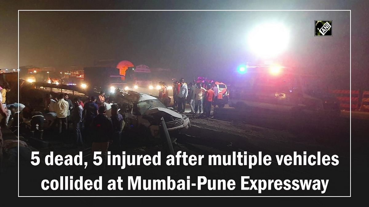 Five dead, five injured after multiple vehicles collided at Mumbai-Pune Expressway