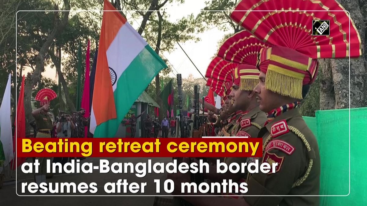 Beating retreat ceremony at India-Bangladesh border resumes after 10 months 