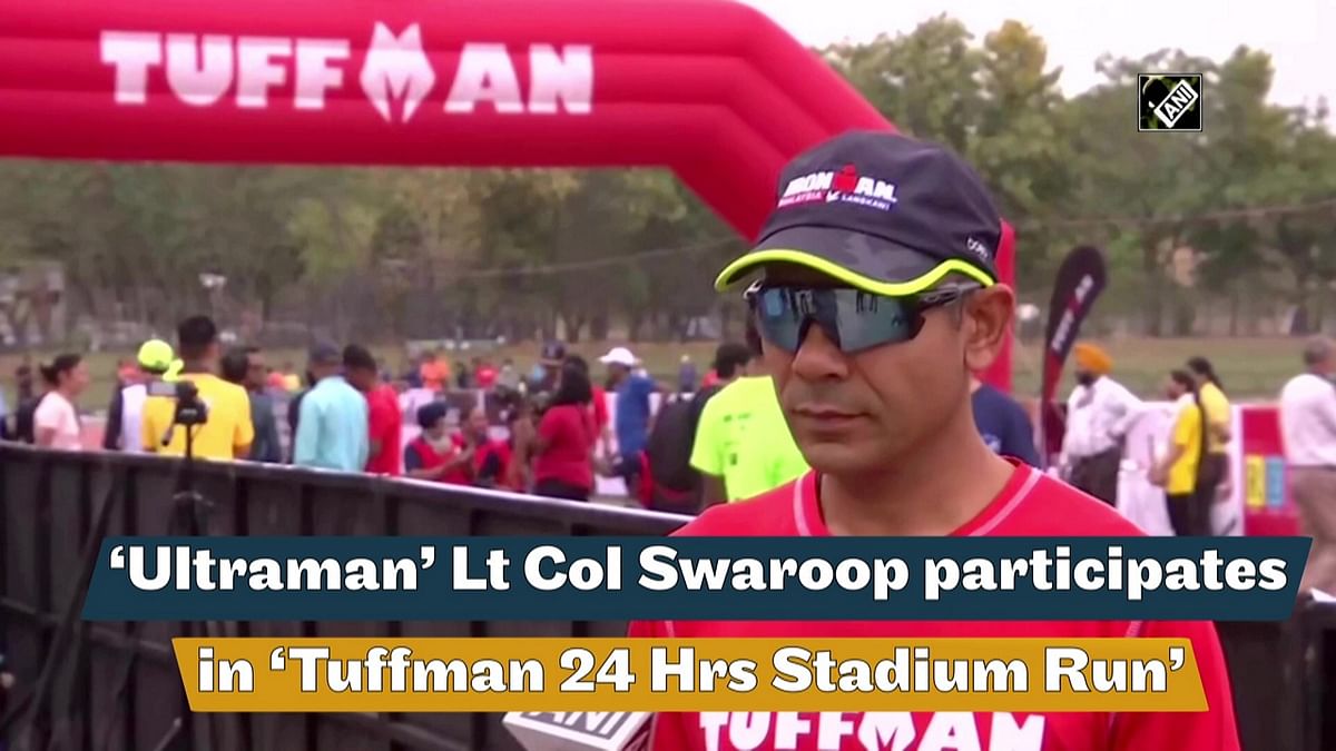 ‘Ultraman’ Lt Col Swaroop participates in ‘Tuffman 24 Hrs Stadium Run’
