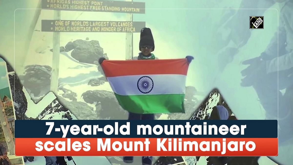 7-year-old mountaineer from Hyderabad scales Mount Kilimanjaro