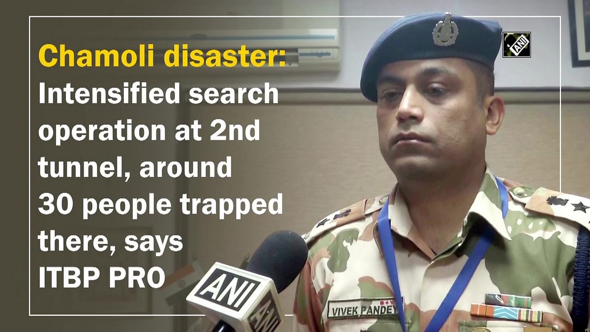 Chamoli: 30 trapped in second tunnel, search operations intensified, says ITBP PRO