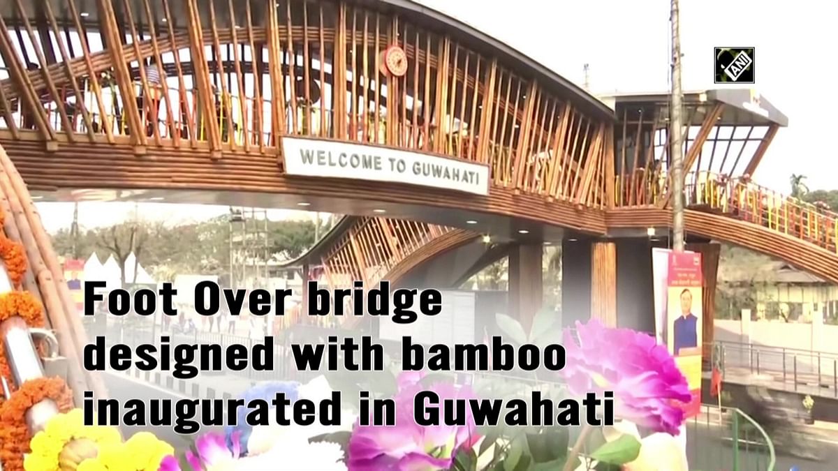 Bamboo foot overbridge inaugurated in Guwahati