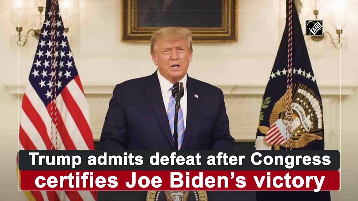 Trump admits defeat after Congress certifies Joe Biden’s victory