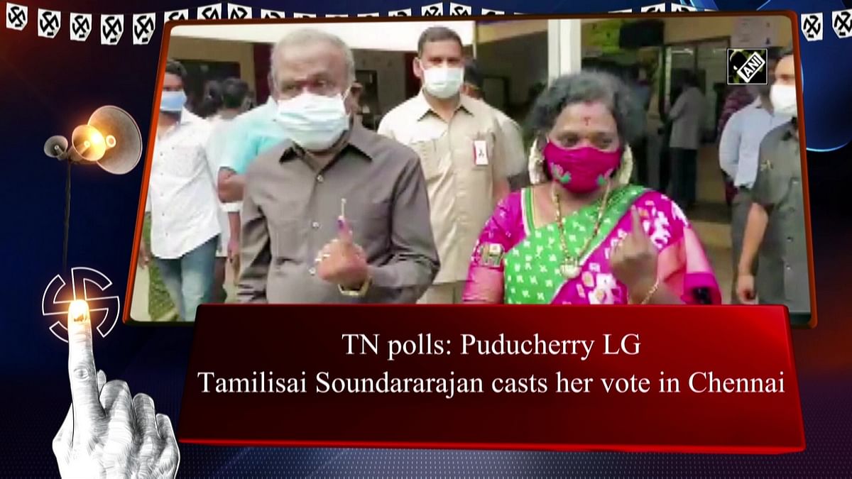 Tamil Nadu Polls: Puducherry LG Tamilisai Soundararajan casts her vote in Chennai