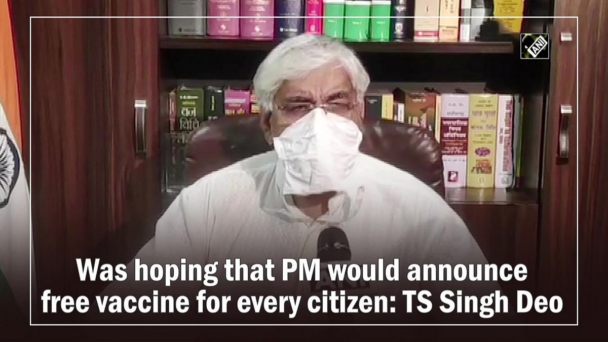 Was hoping Prime Minister would announce free Covid-19 vaccine for all: TS Singh Deo