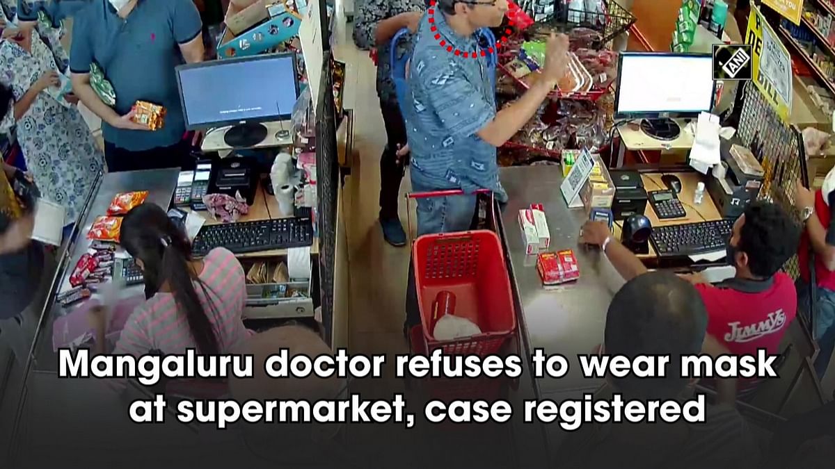 Caught on cam: Mangaluru doctor refuses to wear mask at supermarket; case registered